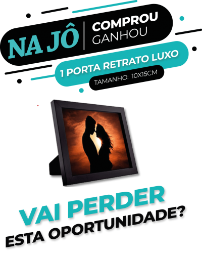 Banner Comprou Ganhou 1 Porta Retrato vertical